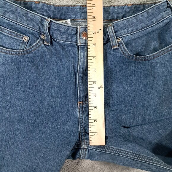 Carhartt Jean Women 32x32, Tag 10x32 Blue Denim Traditional Fit Stretch WB007 - Picture 9 of 11